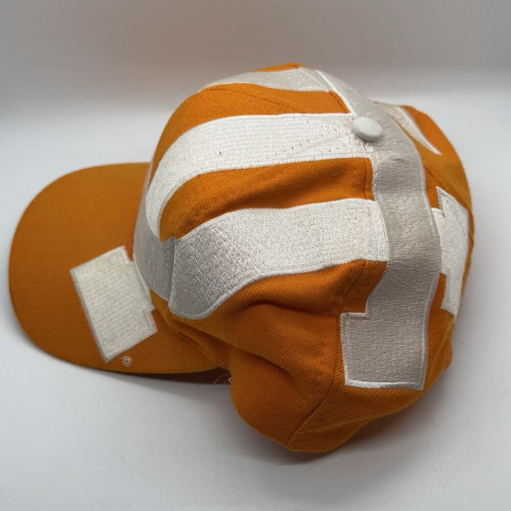 Very Rare VTG Tennessee Volunteers Big Logo Snapback Hat "The Game" Orange NCAA